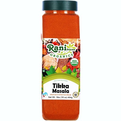 Organic Tikka Masala, 6-spice Indian Blend - 16oz (1lb) 454g - Rani ...