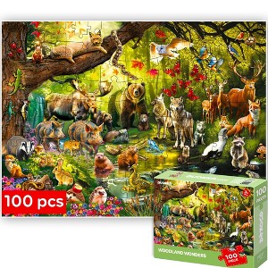 QUOKKA 100 Piece Puzzles for Kids Ages 4-6 – Floor Kids Puzzles Ages 6-8 Year Old - 1 of 4
