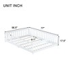 NicBex Full Size Floor Bed with Fence and Door,Rubber Wood Floor Bed with Safety Guardrails,Montessori Floor Bed for Kids,Girls,Boys - 3 of 4