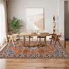 Washable Rug Vintage Distressed Non-Slip Foldable Low Pile Traditional Indoor Carpet for Living Room Bedroom Office - 3 of 4
