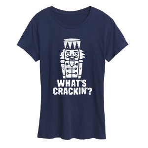 Women's - Instant Message - Whats Crackin Short Sleeve Graphic T-Shirt - 1 of 4