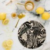 Marta Barragan Camarasa Wild abstract jungle on black Round Cutting Board - Deny Designs - 2 of 3