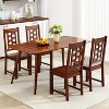 ADILE Wooden Dining Chairs Set of 2, Kitchen Chair w/Solid Rubber Wood Frame - 3 of 3