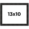 PosterPalooza | 13x10 Thin Barnwood Picture Frame, UV Acrylic, 2 Finishes - Grey and Black - 2 of 4