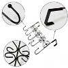 LunaLulinlk Over Door Coat Rack, Over the Door Hooks, Door Hanger with 5 Hooks, Metal Back for Towels,Keys,Coat,Hats,Black,1Pc - 2 of 4