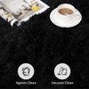 Luxury Modern Plush Fluffy Velvet Rug 5 x 8 ft, Faux Wool Rugs with  Non-Slip & Washable,for Bedroom Living Room Nursery - 2 of 4
