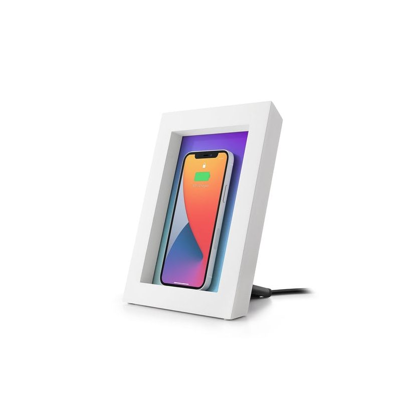 Twelve South PowerPic Wireless Charger Picture Frame - White (Certified Refurbished), 1 of 5