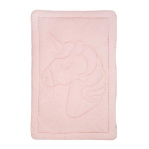 Tadpoles Quilted Toddler Comforter | 40" x 60" | Made of 100% Microfiber Polyester & 200 GSM Fiberfill | Pink Unicorn Pattern - 1 of 1