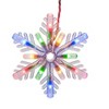 GE Color Choice 8-Ct Dual Color 96 LED Snowflake Icicle Lights Multi/ Warm White - 2 of 3