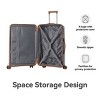 FURNIinspire Bag And Luggage Sets 3 Piece Travel Luggage with Rolling Wheels, Lightweight Hard Shell Suitcase Set, Grey, 20.08"*11.81"*30.12" - 2 of 4