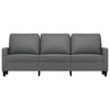 vidaXL Sofa Chair Upholstered Accent Armchair Sofa Comfort Dark Gray Fabric - Dark gray 70.9" - 2 of 4
