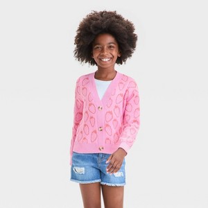 Girls' Button-Front Cardigan - Cat & Jack™ - 1 of 3
