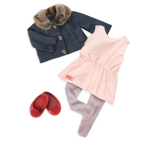 Our Generation Love To Shine Pink Bomber Jacket Outfit For 18 Dolls :  Target