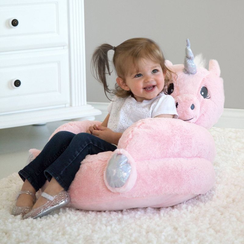 Unicorn Plush Character Kids&#39; Chair Pink - Trend Lab, 4 of 6