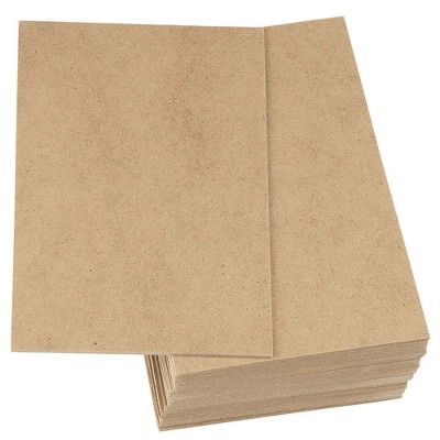 MDF Board - 30-Pack Wood Board, Medium Density Fibreboard, Hardwood Board, Brown, 5.875 x 7.875 x 0.0785 inches
