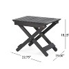 Kumasinova 18.2"Foldable&Portable Outdoor Side Table,Premium Acacia Wood Patio End Table for Poolside,Porch&Garden,Rustic Sofaside Table,Natural - 2 of 4