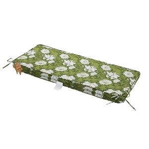 Indoor/Outdoor Bench Cushion,Double Piping Porch Swing Cushion with Ties,45"x18"x3",Removable All Weather Cushion for Patio Furniture - 1 of 4