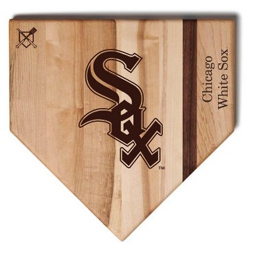 MLB 12-Inch Wooden Home Plate Cutting Board, Chicago White Sox