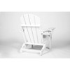 Gulches Outdoor Portable Chairs - White Folding Adirondack Chair with Dual Cup Holder, 350 lbs Capacity - 4 of 4