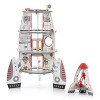 Hape Multi Level 4 Tier 37 Piece Wooden Discovery Spaceship Center Kids Activity Play Set with Multiple Rooms and Accessories - 4 of 4