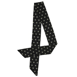 Allegra K Women Polka Dot Heart Print Stripes Skinny Double-Sided Neckerchief - 1 of 4