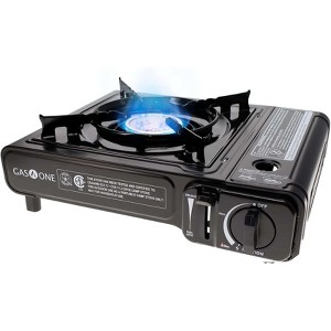 GasOne Portable Gas Stove with Carrying Case, 9,000 BTU, CSA Approved, Black,  GS-3000 - 1 of 4