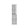FUFU&GAGA Modern White Kitchen Cabinet: Pull - Out Shelves, Space - Saving for Small Kitchens - 4 of 4