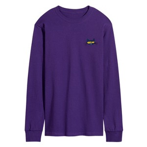 Men's - Pete the Cat - Life Is Groovy Long Sleeve Graphic T-Shirt - 1 of 3