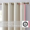 HLC.ME Laurance Complete Blackout Thermal Insulated Grommet Top Panels Window Curtains Drapes for Bedroom, Set of 2 - 3 of 4