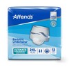 Attends Unisex Bariatric Protective Adult Underwear, Heavy Absorbency, White, XX-Large (68" - 80"), Case of 48 - 2 of 4