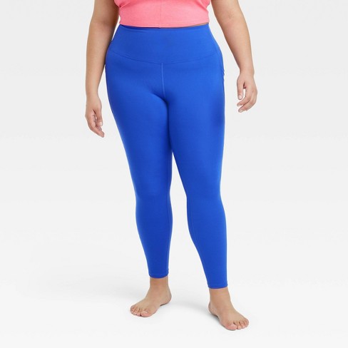 Women's Brushed Sculpt High-rise Pocketed Leggings - All In Motion™ Dark  Blue 2x : Target