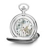 Black Bow Jewelry Charles Hubert Satin Stainless Steel White Dial 54mm Pocket Watch - 2 of 4