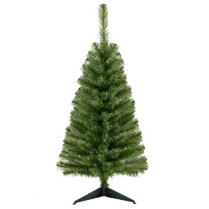 Tangkula 3ft Unlit Artificial Christmas Tree Tabletop with Stand Xmas Tree for Home Festival Decoration - 1 of 4