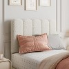 Boucle Upholstered Platform Bed with Wave Headboard for Kids, Easy Assembly, Wooden Slats Support, No Box Spring Needed - 4 of 4
