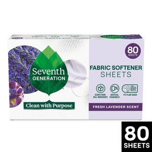 Seventh Generation Fabric Softener Sheets Fresh Lavender Scent