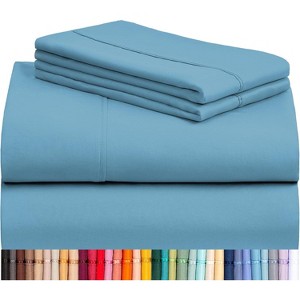LuxClub 4-7 PC Silky Soft Cooling Deep Pocket Performance Sheet Set - 1 of 4