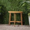 NicBex Outdoor Side Tables Half-Round Folding Bistro Table, Space-Saving Acacia Wood Patio Table for Balcony & Breakfast Nooks - 4 of 4