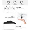 10x10 Pop Up Canopy with 1 Sidewall, Beach Tent 3 Adjustable Heights,UV Protection, Outdoor Sun Shade Events, Parties, Camping - 2 of 4