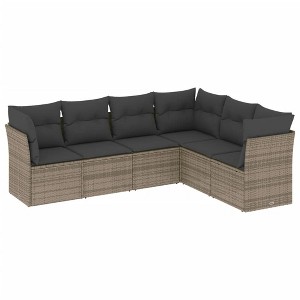vidaXL Garden Sofa Set Grey - 1 of 4