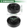 Unique Bargains Universal Car Headlight Dust Cover LED Headlight Dust Cap 1.73"x3.5" Black - 4 of 4