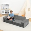 Kids Couch 8PCS Play couch,modular kids play couch for playroom, Playhouse Play Set for Toddlers Babies, Foam Modular Sectional Sofa - 4 of 4