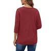 Women's Basic Open Front Knit Cardigan Long Sleeve Casual Cover Up - 4 of 4