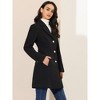 INSPIRE CHIC Women's Single Breasted Notched Lapel Long Winter Coats - 4 of 4