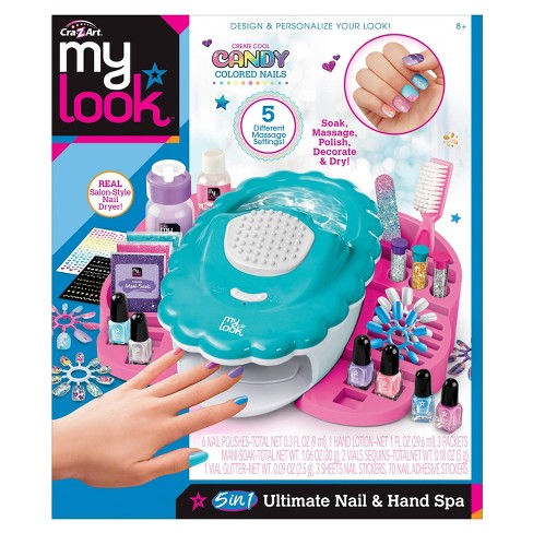 Spa Day Gift Set for Girls - Kids Manicure Pedicure Kit for Ages 6