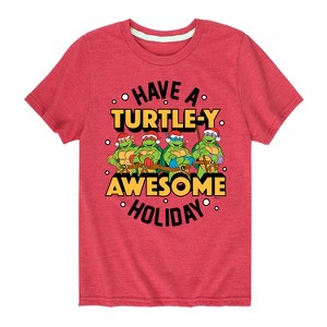 Boys' - Teenage Mutant Ninja Turtles - Turtley Awesome Group Short Sleeve Graphic T-Shirt - 1 of 4