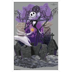 Trends International Disney The NIghtmare Before Christmas - Jack and Zero Framed Wall Poster Prints - 1 of 4