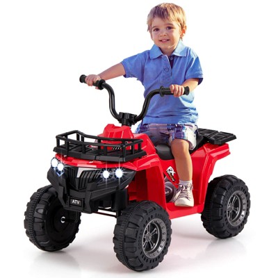 Infans Kids Ride On Electric ATV 6V 4-Wheeler Quad Car w/ One-Button Start Tread Tires