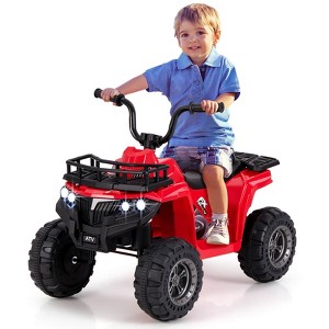 Infans Kids Ride On Electric ATV 6V 4-Wheeler Quad Car w/ One-Button Start Tread Tires - 1 of 4