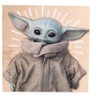 Silver Buffalo Star Wars The Mandalorian The Child 6 x 6 Inch Wood Box Sign - 2 of 4