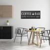 Stupell Industries Coffee Bar Open Sign Casual Black Design, 17" x 40" - 2 of 4
